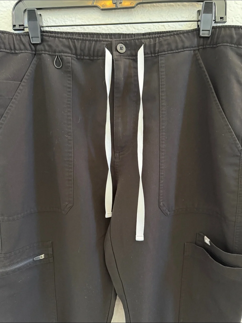 Figs Men Black Cairo Straight-Leg Scrub Pant Size Large